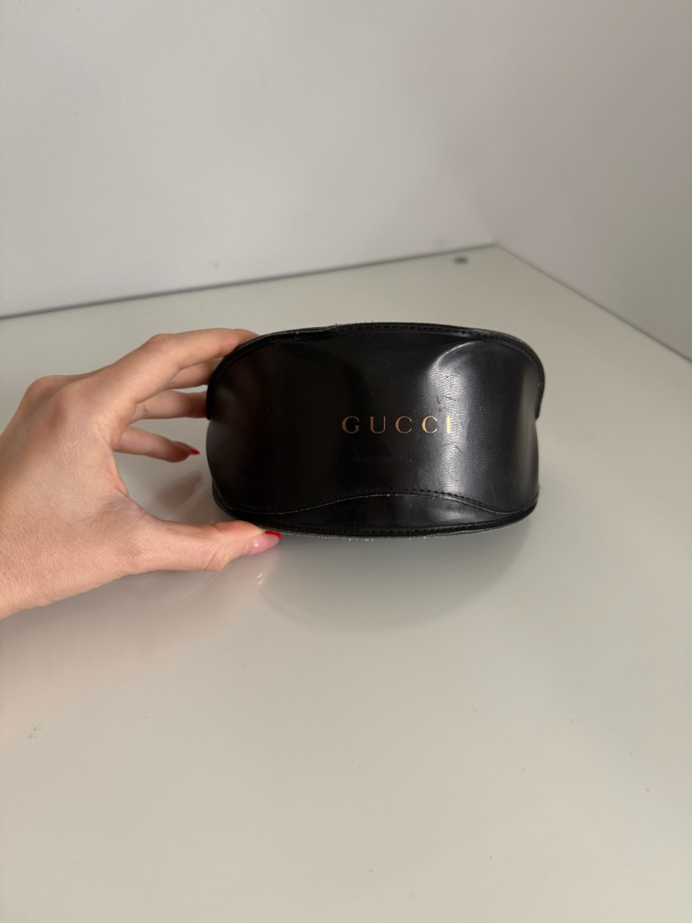 Gucci Women's Silver Gradient Shield Sunglasses with Crystal GG Logo - Picture 4 of 8